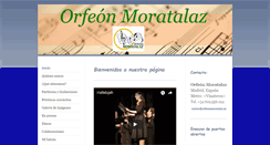 Desktop Screenshot of orfeonmoratalaz.es